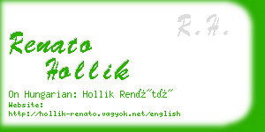 renato hollik business card